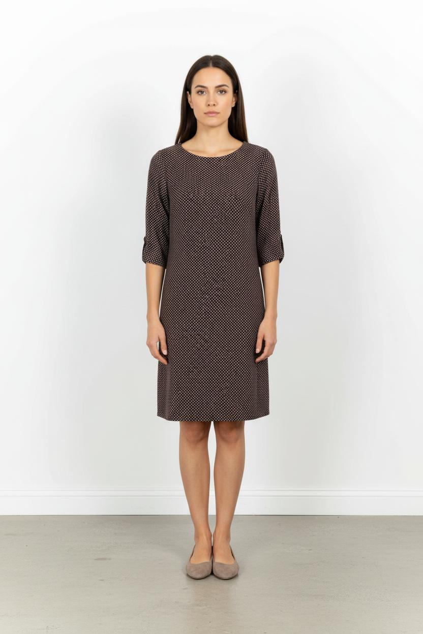 Robe Marron - Taille M/38 de la marque La Fée Maraboutée | PARAD102404 - Vendu par Paradigme - Image 1