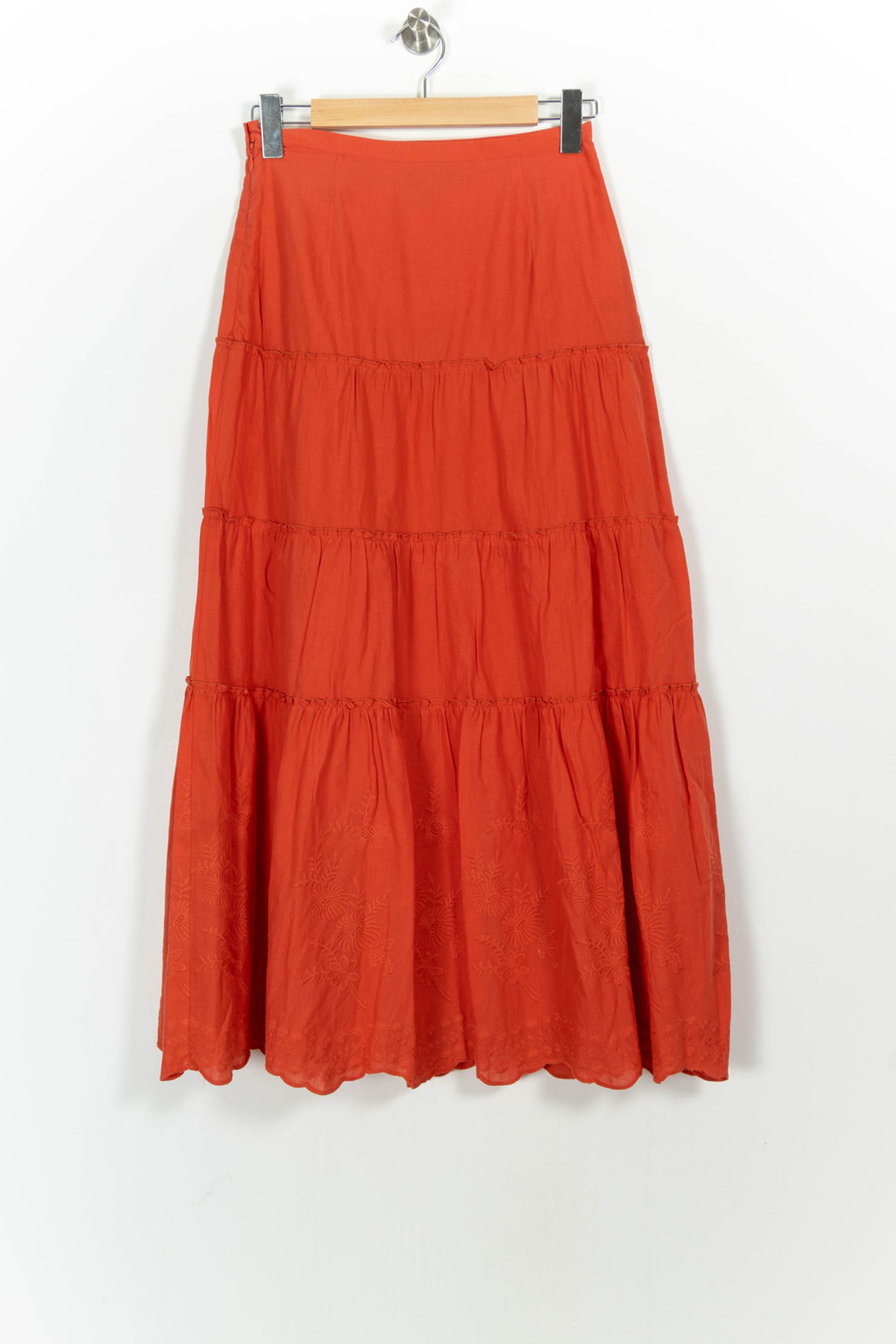 Jupe Longue Rouge - Taille S/36 de la marque Caroll | PARAD102406 - Vendu par Paradigme - Image 4