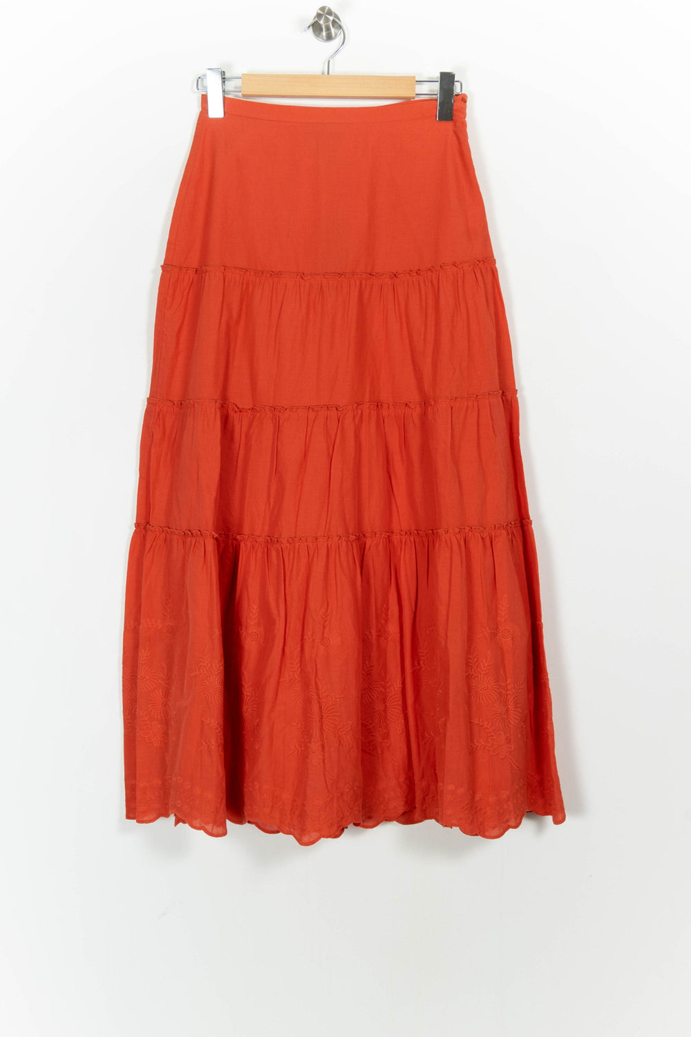 Jupe Longue Rouge - Taille S/36 de la marque Caroll | PARAD102406 - Vendu par Paradigme - Image 2