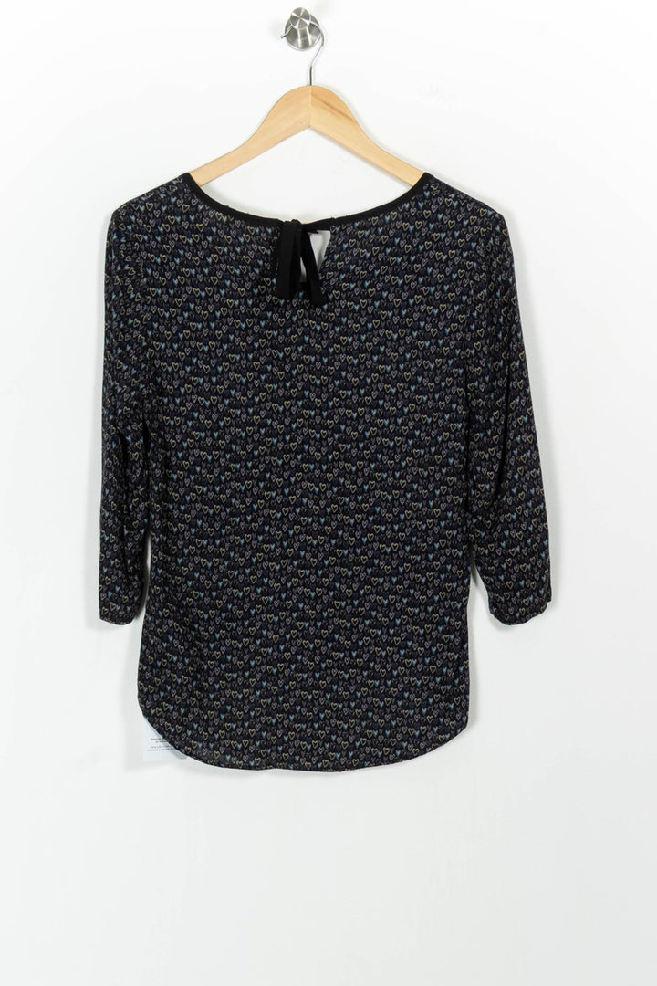 Blouse Bleue et Noire - Taille XS/34 de la marque I.Code | PARAD102415 - Vendu par Paradigme - Image 4