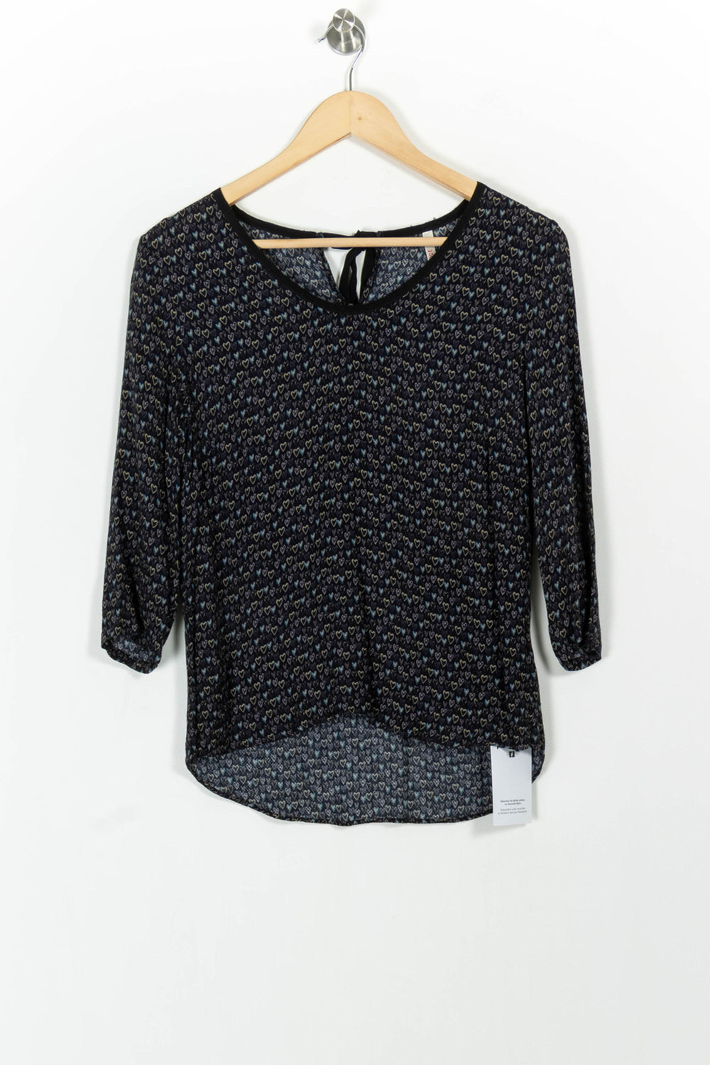 Blouse Bleue et Noire - Taille XS/34 de la marque I.Code | PARAD102415 - Vendu par Paradigme - Image 2