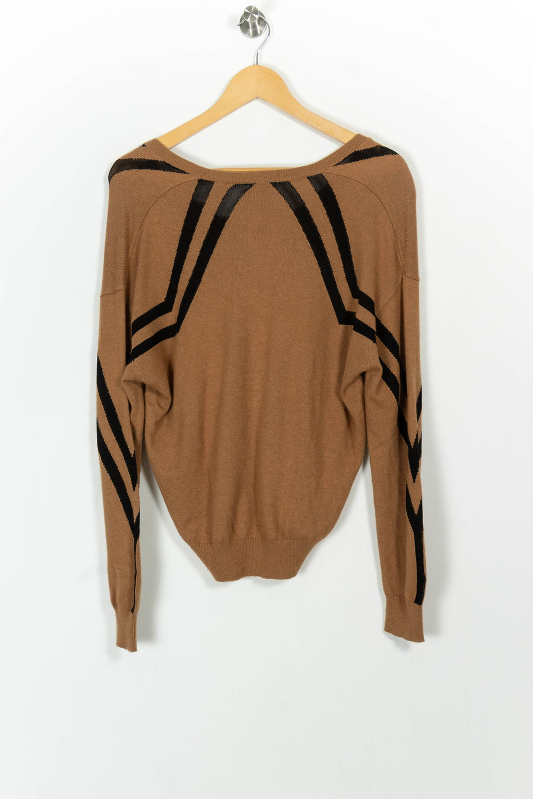 Pull Marron et Noir - Taille XS/34 de la marque Kookai | PARAD102421 - Vendu par Paradigme - Image 4