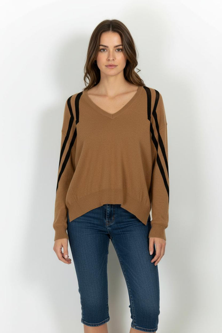 Pull Marron et Noir - Taille XS/34 de la marque Kookai | PARAD102421 - Vendu par Paradigme - Image 1