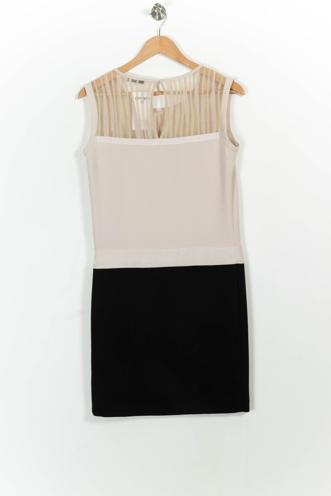 Robe Sans Manches Beige et Noire - Taille L/40 de la marque ZAPA | PARAD102423 - Vendu par Paradigme - Image 4