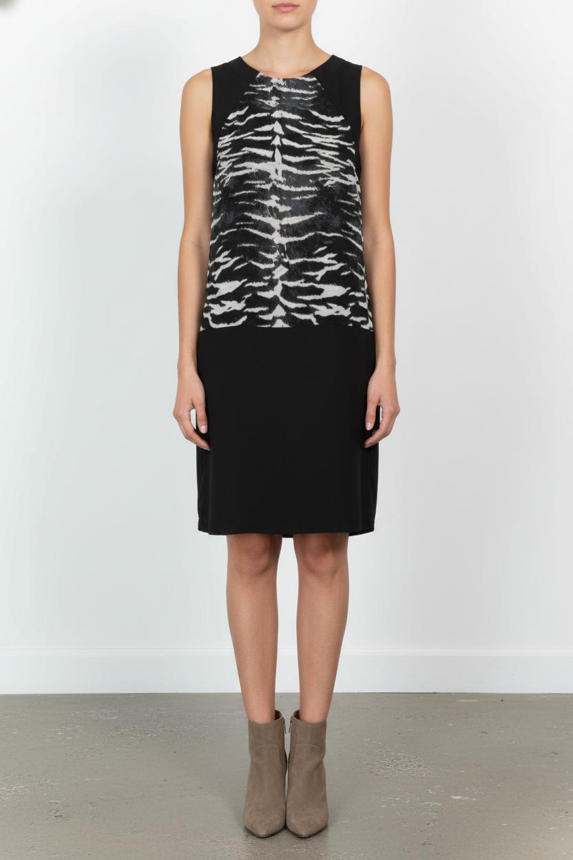 Robe Sans Manches Noire et Blanche - Taille S/36 de la marque ZAPA | PARAD102424 - Vendu par Paradigme - Image 1