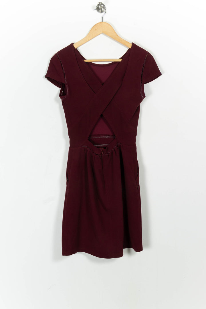Robe courte bordeaux - Taille XS/34 de la marque Opullence | PARAD102427 - Vendu par Paradigme - Image 4