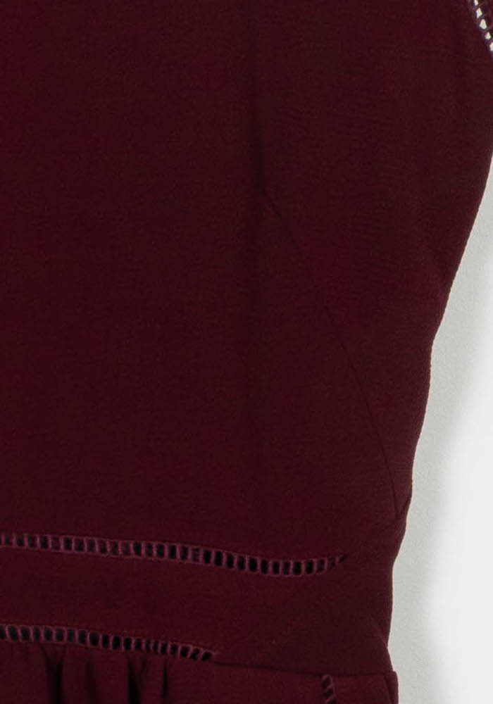 Robe courte bordeaux - Taille XS/34 de la marque Opullence | PARAD102427 - Vendu par Paradigme - Image 3