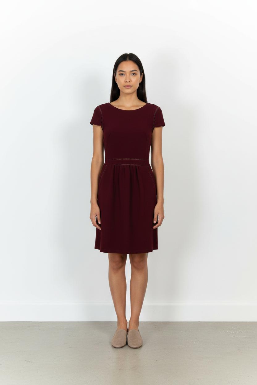 Robe courte bordeaux - Taille XS/34 de la marque Opullence | PARAD102427 - Vendu par Paradigme - Image 1