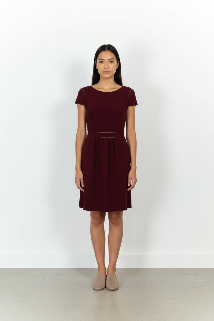 Robe courte bordeaux - Taille XS/34 de la marque Opullence | PARAD102427 - Vendu par Paradigme - Image 1