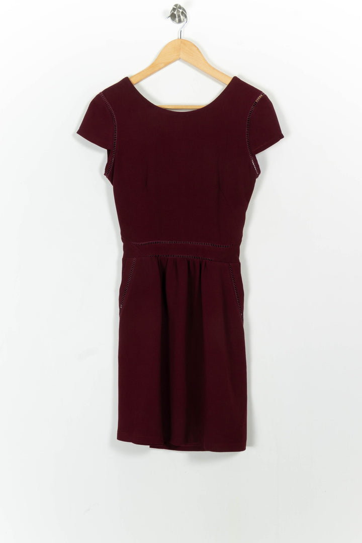 Robe courte bordeaux - Taille XS/34 de la marque Opullence | PARAD102427 - Vendu par Paradigme - Image 2
