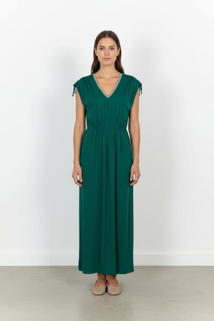 Robe Longue Verte - Taille S/36 de la marque IKKS | PARAD102430 - Vendu par Paradigme - Image 1