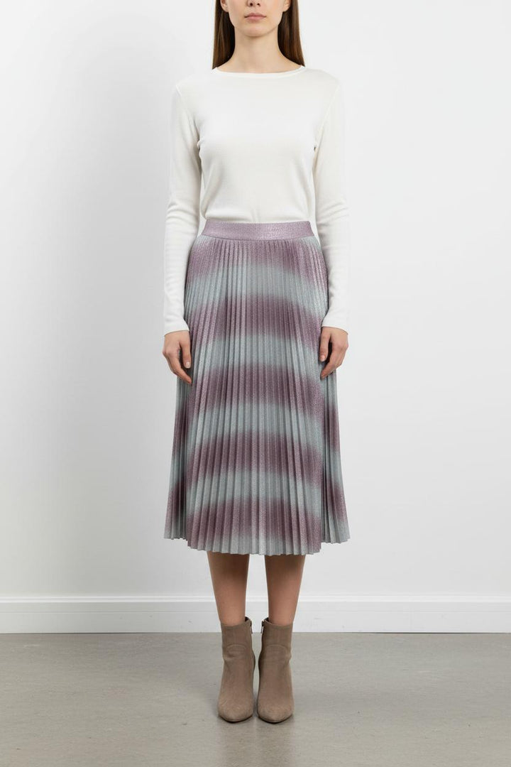 Jupe Plissée Mauve et Grise - Taille S/36 de la marque Sézane | PARAD102432 - Vendu par Paradigme - Image 1