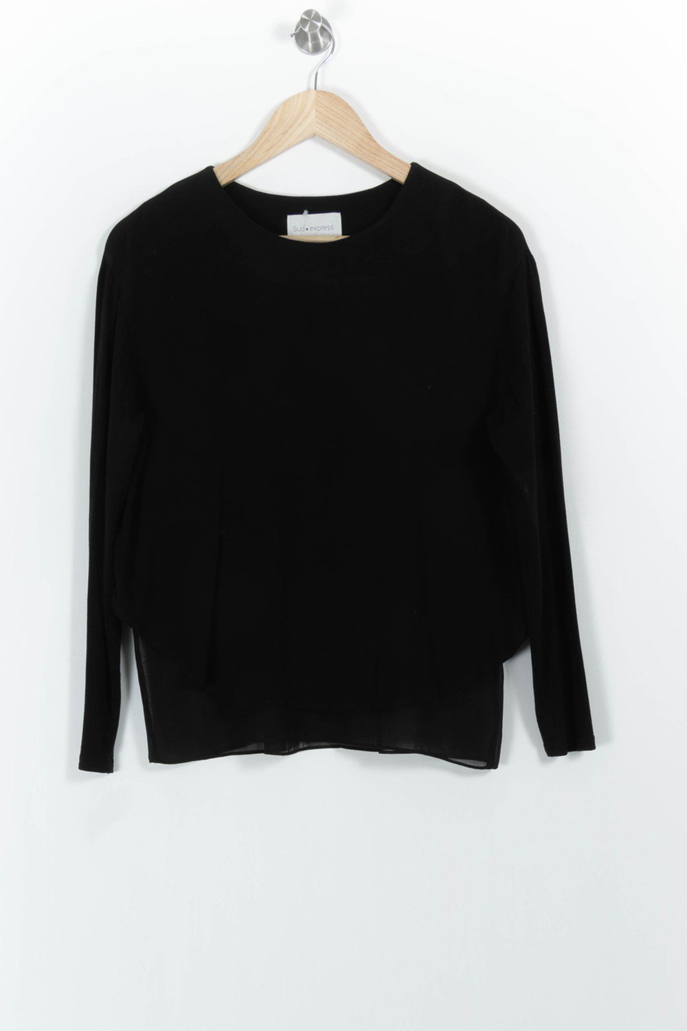 Blouse Noire - Taille S/36 de la marque Sud express | PARAD102434 - Vendu par Paradigme - Image 2