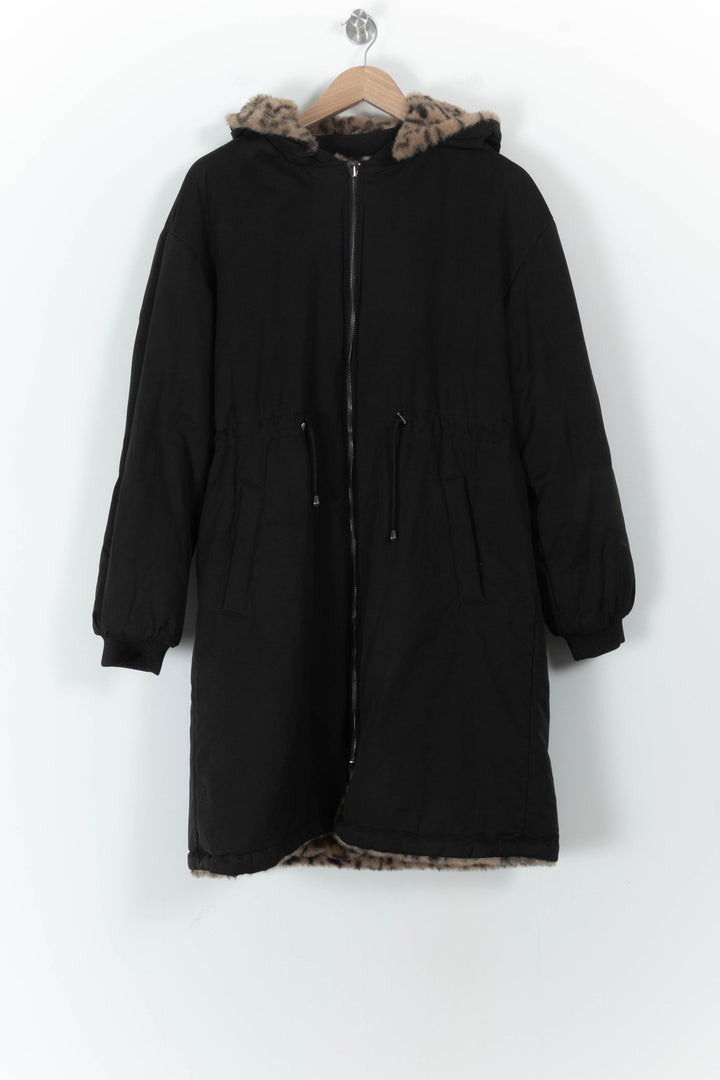 Parka Noire et Beige - Taille L/40 de la marque La Fée Maraboutée | PARAD102435 - Vendu par Paradigme - Image 2