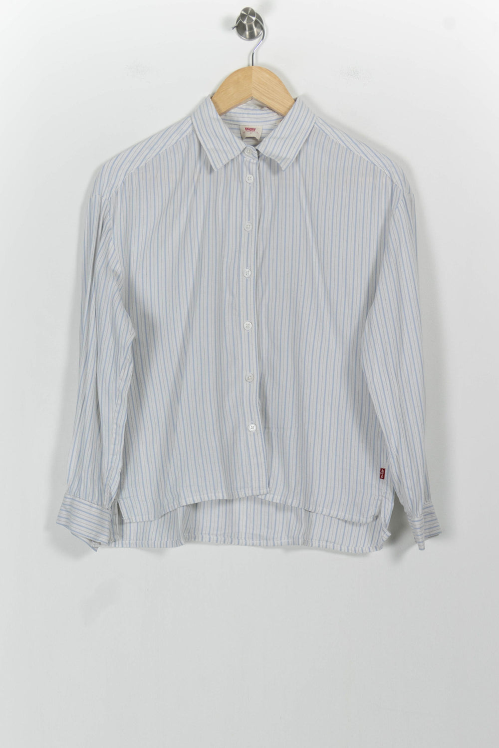 Chemise Rayée Blanche et Bleue - Taille S/36 de la marque Levi's | PARAD102437 - Vendu par Paradigme - Image 2