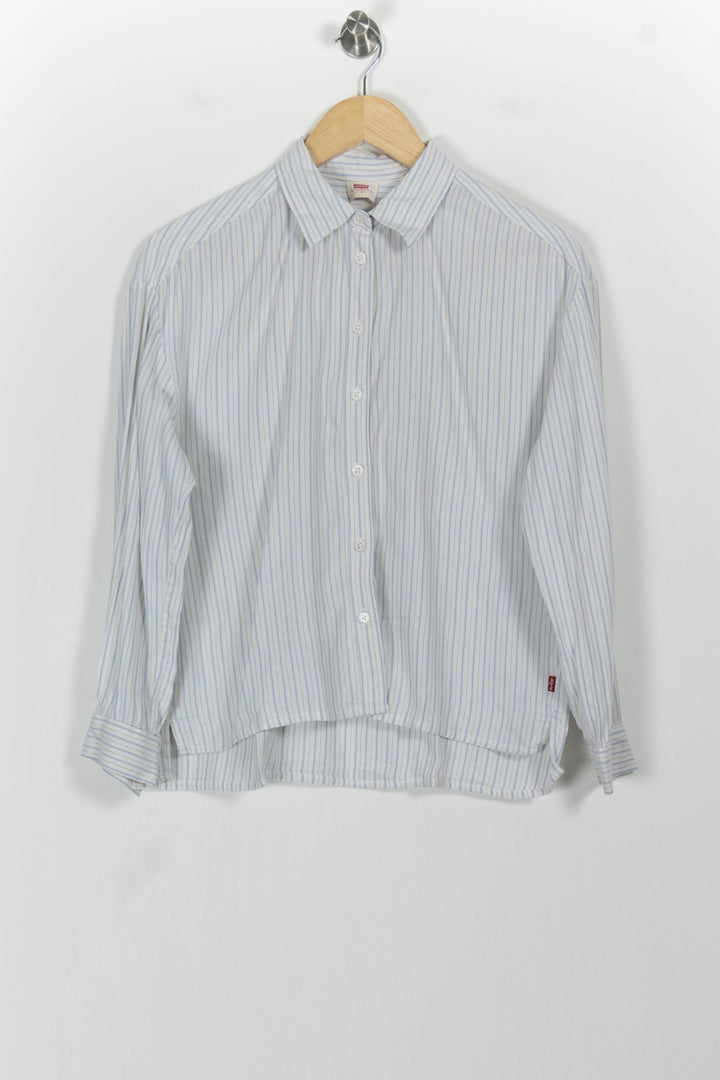 Chemise Rayée Blanche et Bleue - Taille S/36 de la marque Levi's | PARAD102437 - Vendu par Paradigme - Image 2