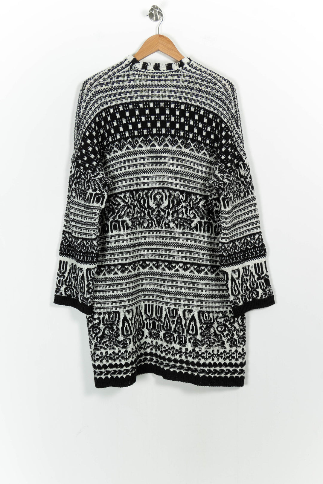 Gilet Noir et Blanc - Taille S/36 de la marque La Fée Maraboutée | PARAD102439 - Vendu par Paradigme - Image 4