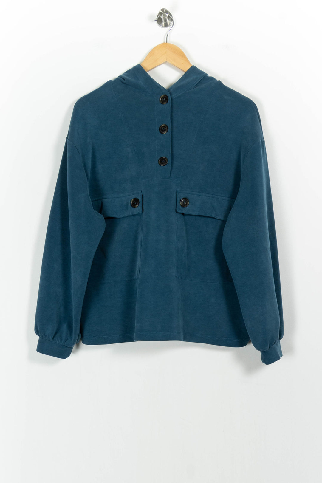 Sweat à Capuche Bleu - Taille L/40 de la marque Maison 123 | PARAD102440 - Vendu par Paradigme - Image 2