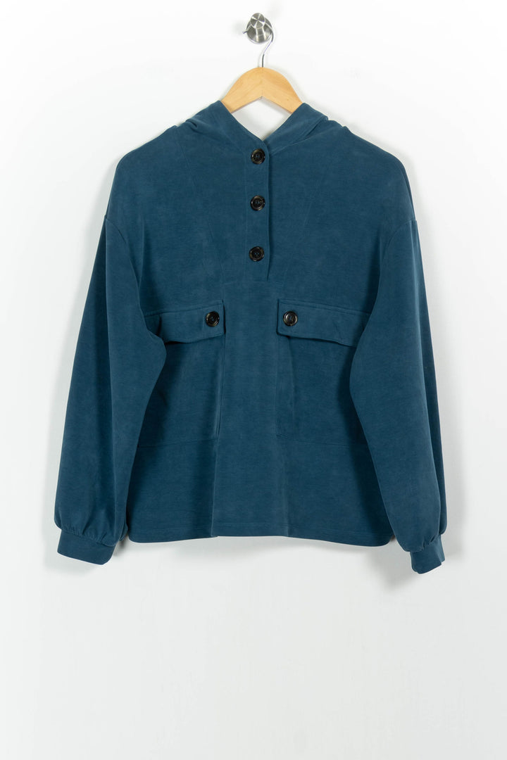 Sweat à Capuche Bleu - Taille L/40 de la marque Maison 123 | PARAD102440 - Vendu par Paradigme - Image 2