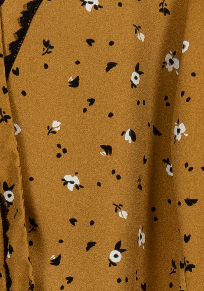 Blouse Moutarde et Noire - Taille S/36 de la marque I.Code | PARAD102442 - Vendu par Paradigme - Image 3