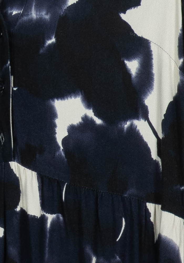 Robe Longue Bleu et Blanc - Taille S/36 de la marque La Fée Maraboutée | PARAD102444 - Vendu par Paradigme - Image 3
