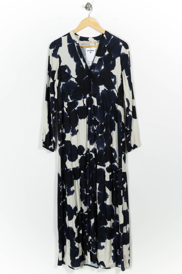 Robe Longue Bleu et Blanc - Taille S/36 de la marque La Fée Maraboutée | PARAD102444 - Vendu par Paradigme - Image 2