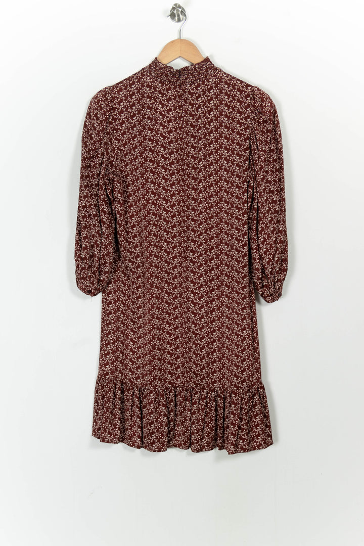 Robe Fluide Bordeaux et Blanche - Taille M/38 de la marque Pablo | PARAD102448 - Vendu par Paradigme - Image 4