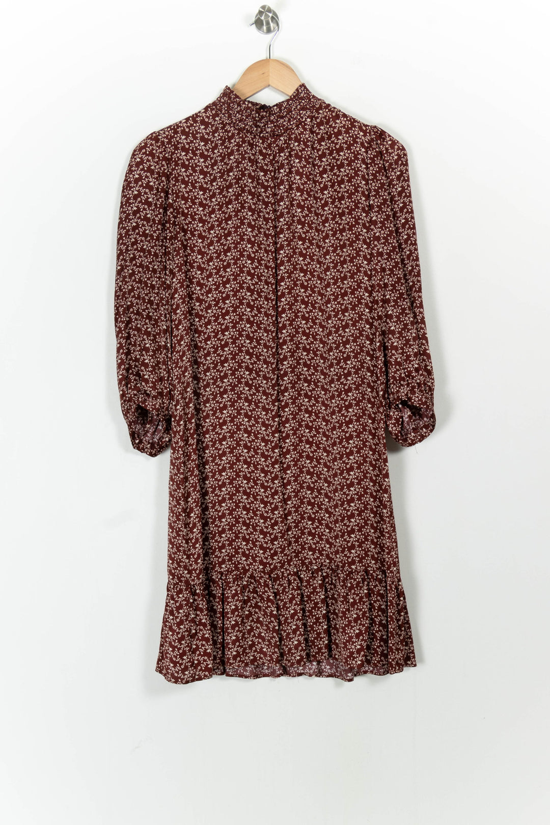 Robe Fluide Bordeaux et Blanche - Taille M/38 de la marque Pablo | PARAD102448 - Vendu par Paradigme - Image 2