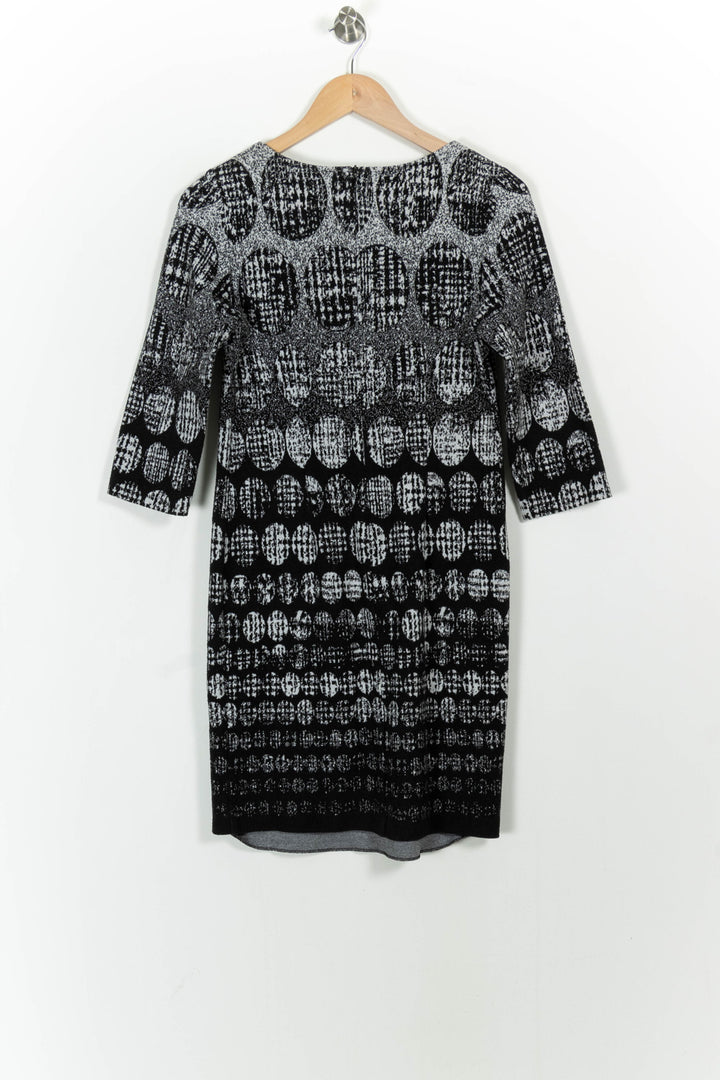 Robe Noire et Blanche - Taille S/36 de la marque La Fée Maraboutée | PARAD102455 - Vendu par Paradigme - Image 4