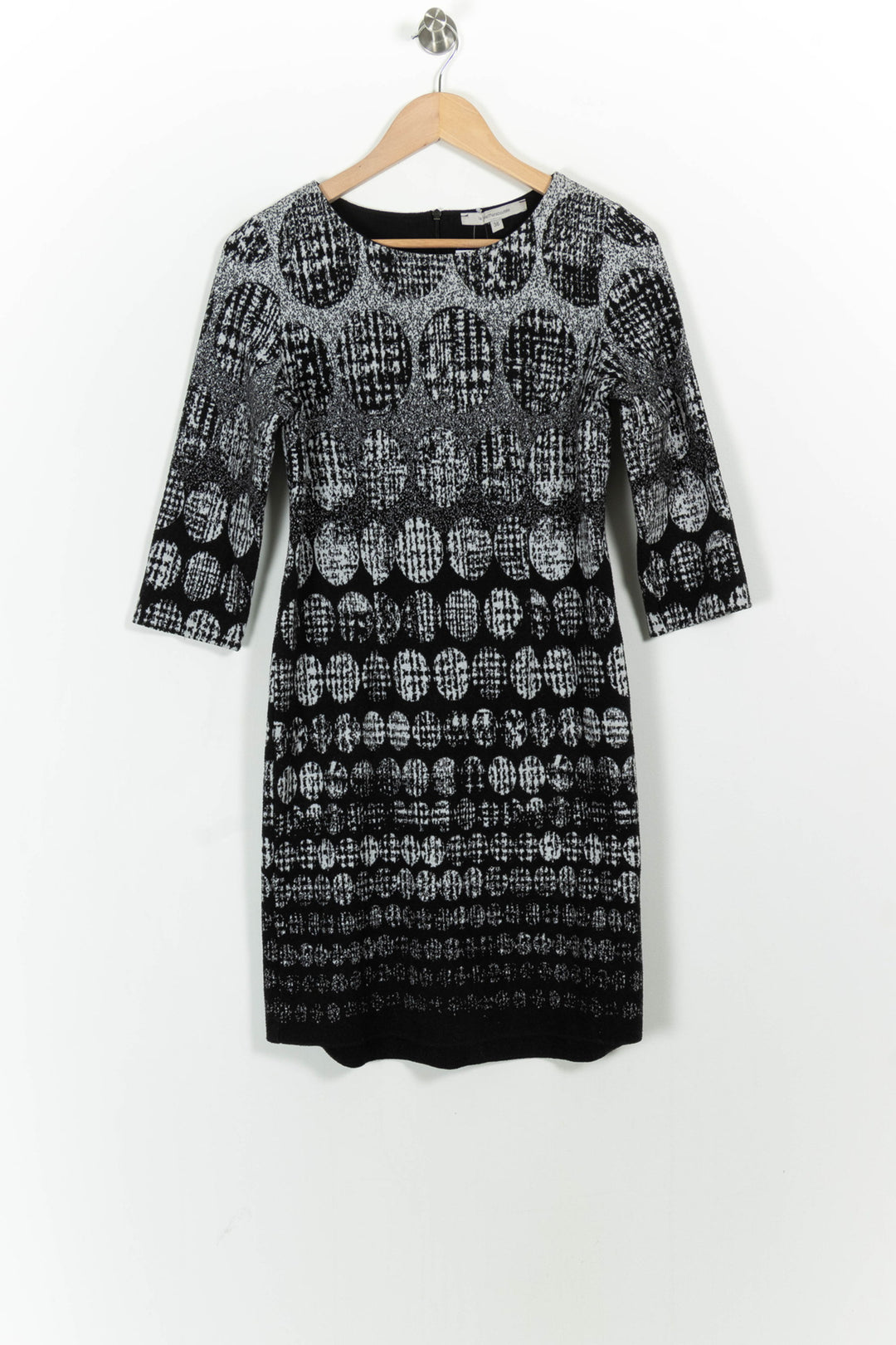 Robe Noire et Blanche - Taille S/36 de la marque La Fée Maraboutée | PARAD102455 - Vendu par Paradigme - Image 2