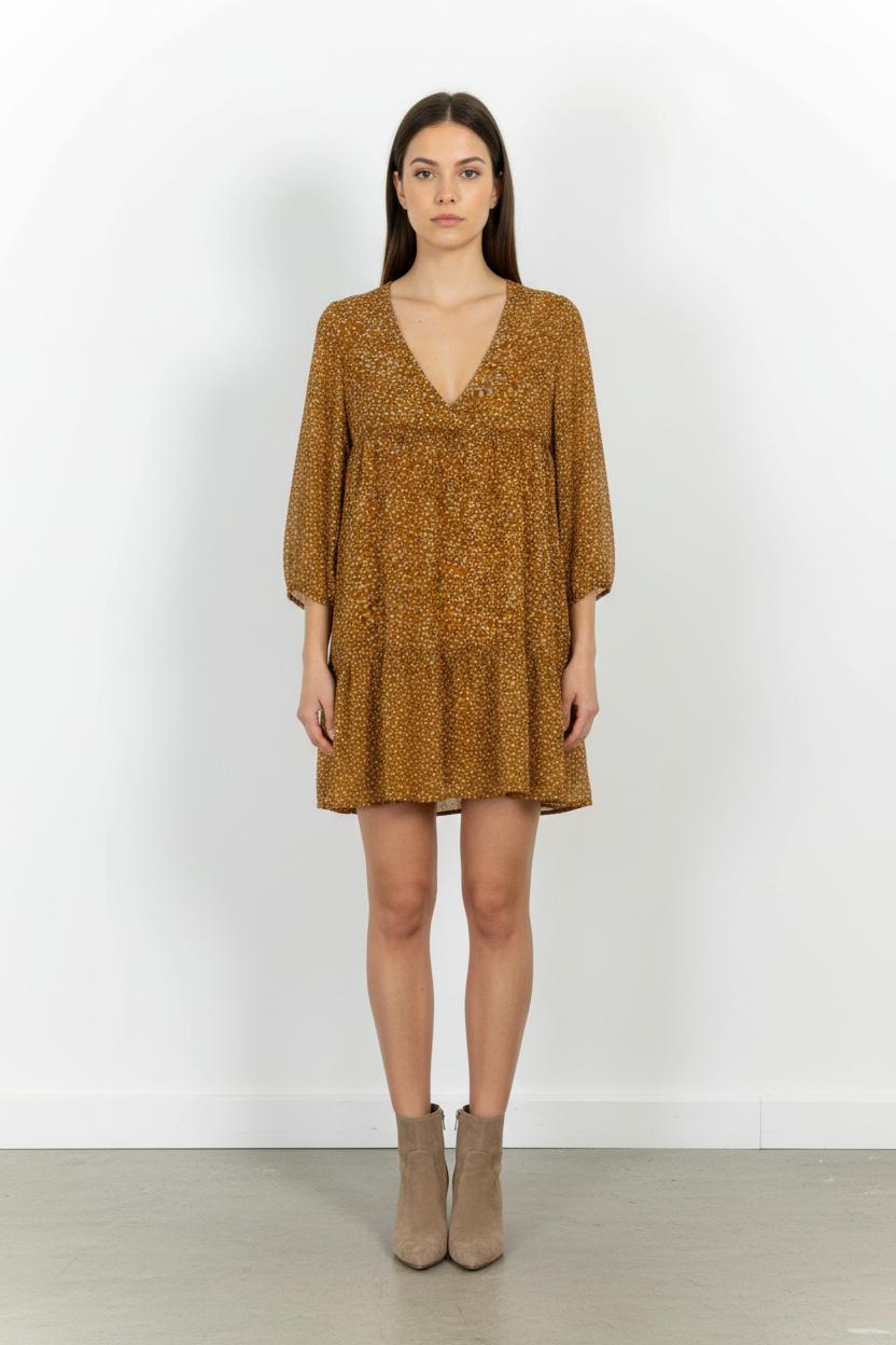 Robe Courte Jaune - Taille S/36 de la marque La Petite Etoile | PARAD102459 - Vendu par Paradigme - Image 1