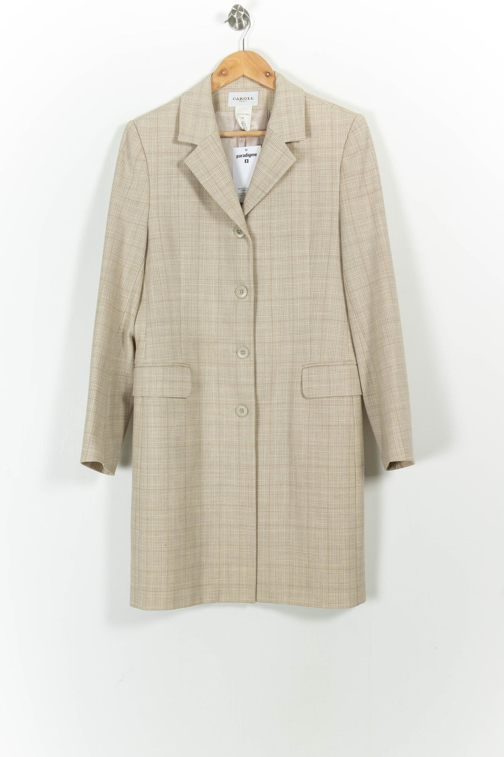Manteau Beige - Taille L/40 de la marque Caroll | PARAD102460 - Vendu par Paradigme - Image 2