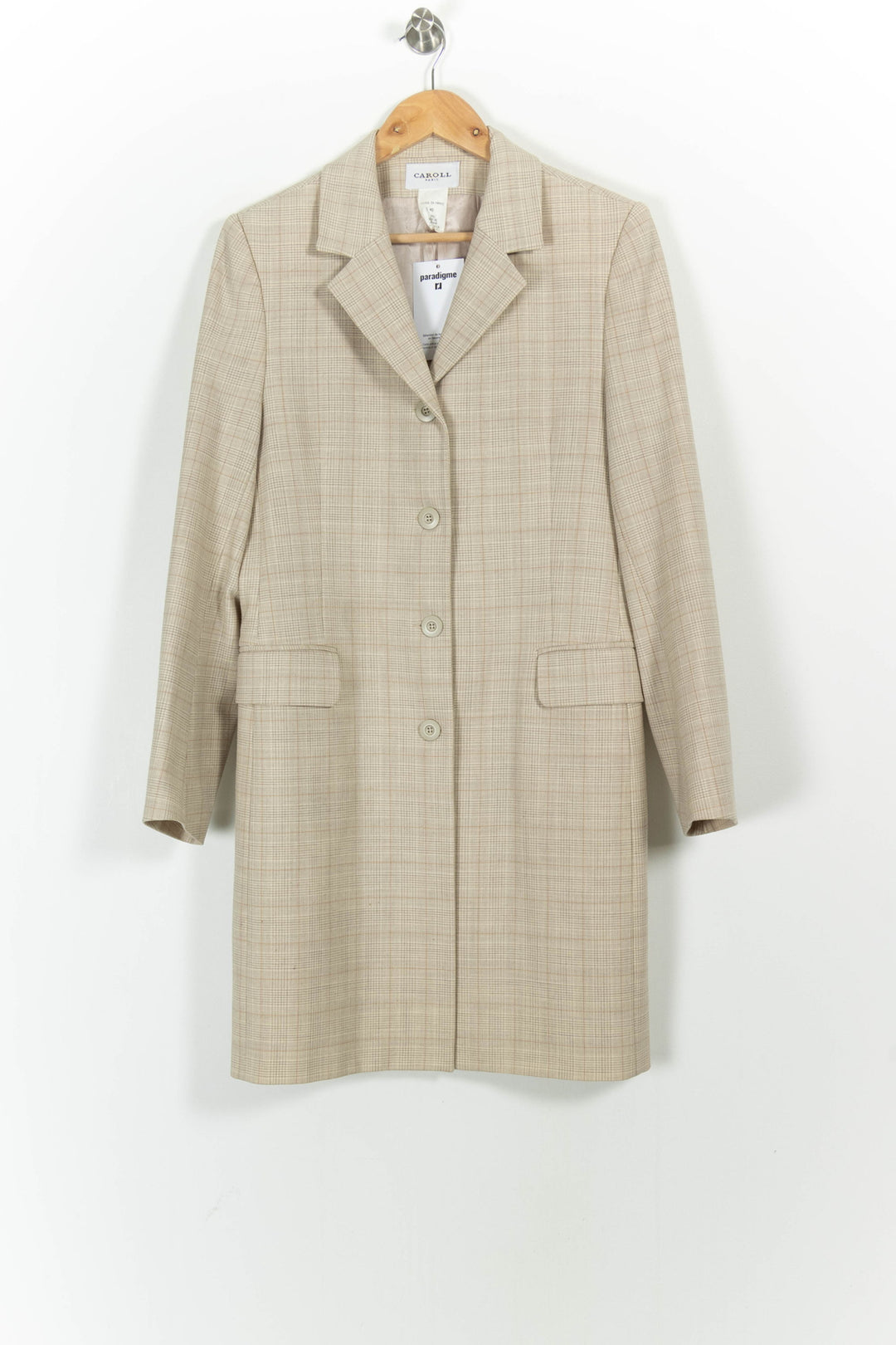 Manteau Beige - Taille L/40 de la marque Caroll | PARAD102460 - Vendu par Paradigme - Image 2