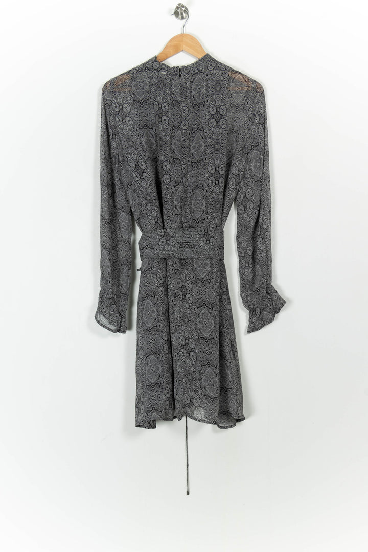 Robe Midi Noire - Taille L/40 de la marque IKKS | PARAD102463 - Vendu par Paradigme - Image 4