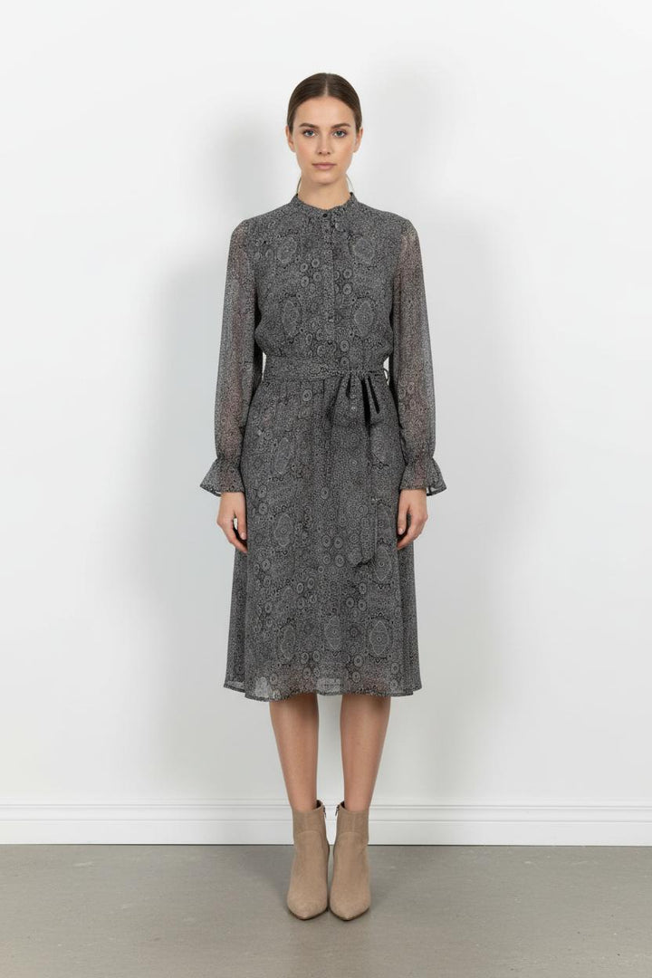 Robe Midi Noire - Taille L/40 de la marque IKKS | PARAD102463 - Vendu par Paradigme - Image 1