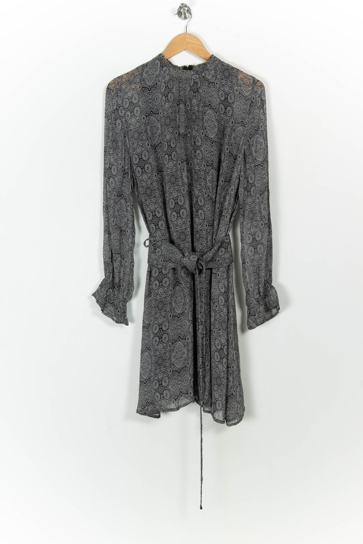 Robe Midi Noire - Taille L/40 de la marque IKKS | PARAD102463 - Vendu par Paradigme - Image 2