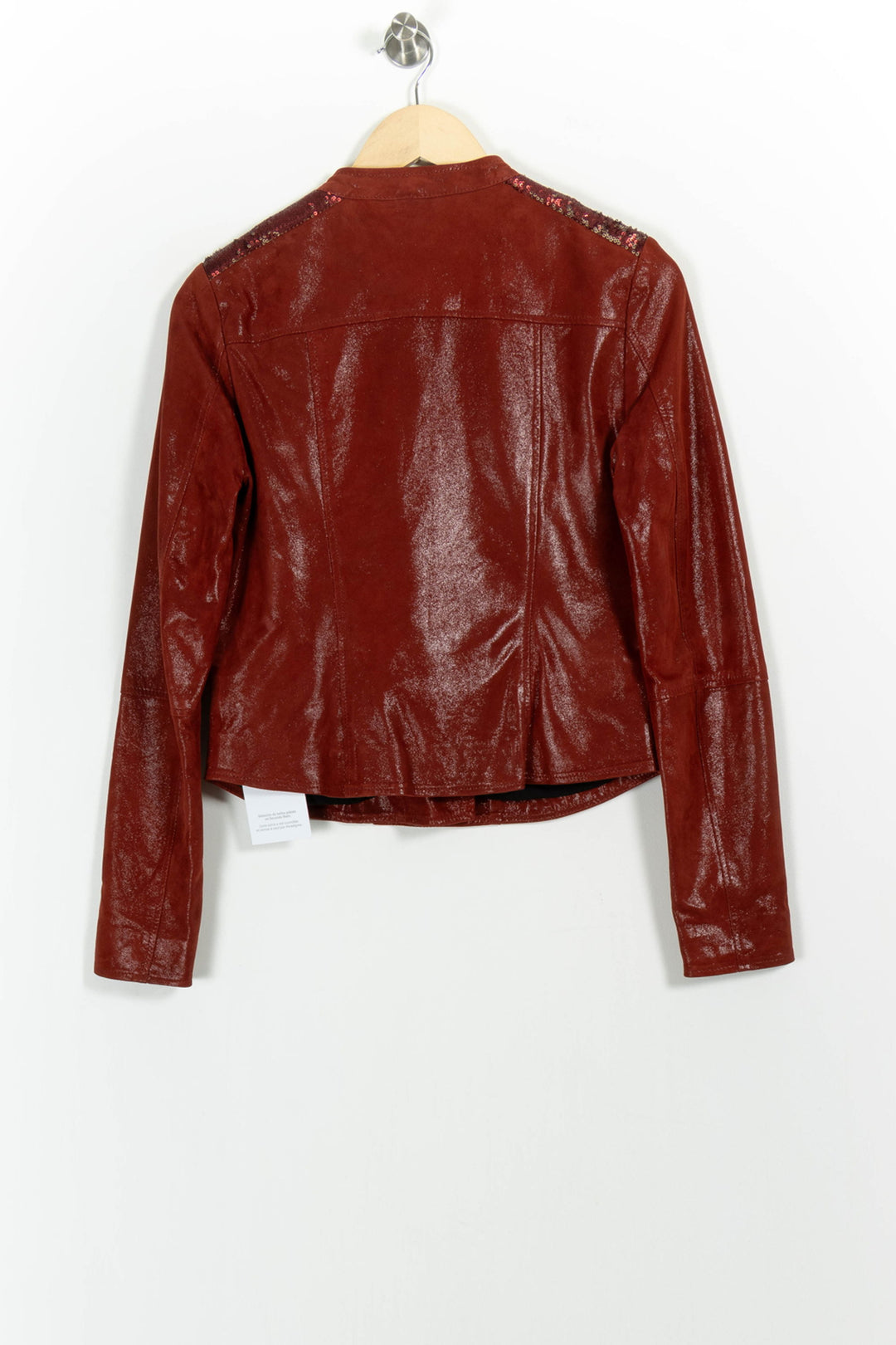 Veste Motard Bordeaux - Taille S/36 de la marque One Step | PARAD102468 - Vendu par Paradigme - Image 4