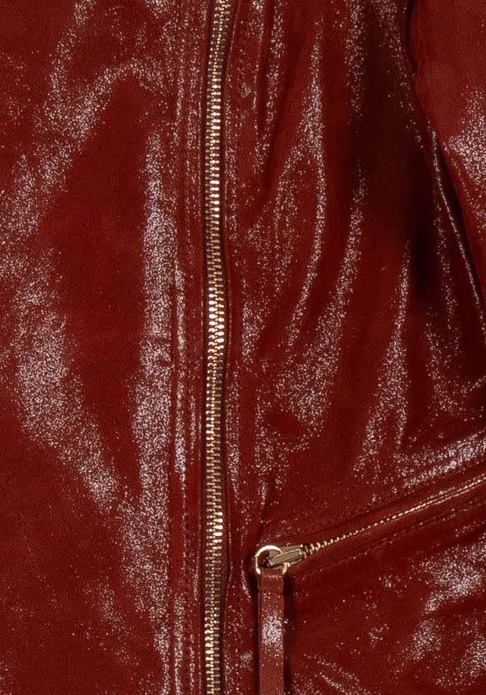 Veste Motard Bordeaux - Taille S/36 de la marque One Step | PARAD102468 - Vendu par Paradigme - Image 3
