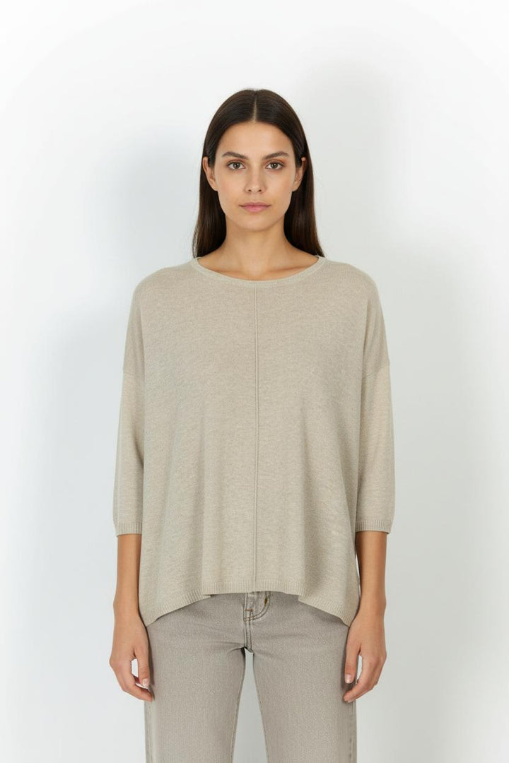 Pull Beige - Taille S/36 de la marque La Fée Maraboutée | PARAD102482 - Vendu par Paradigme - Image 1