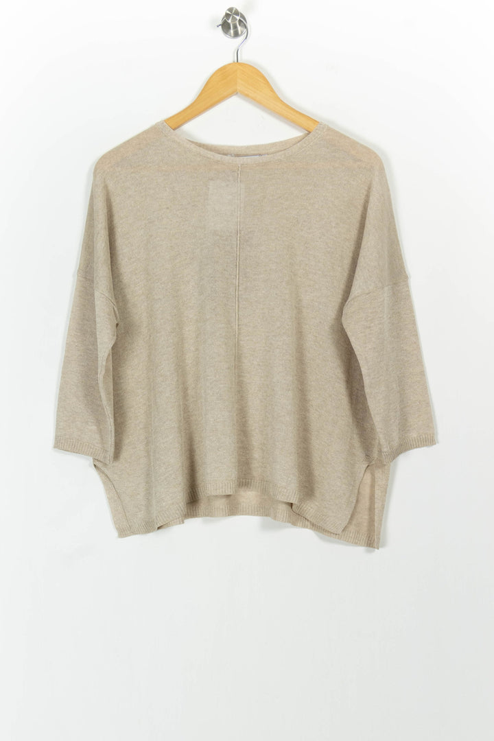 Pull Beige - Taille S/36 de la marque La Fée Maraboutée | PARAD102482 - Vendu par Paradigme - Image 2