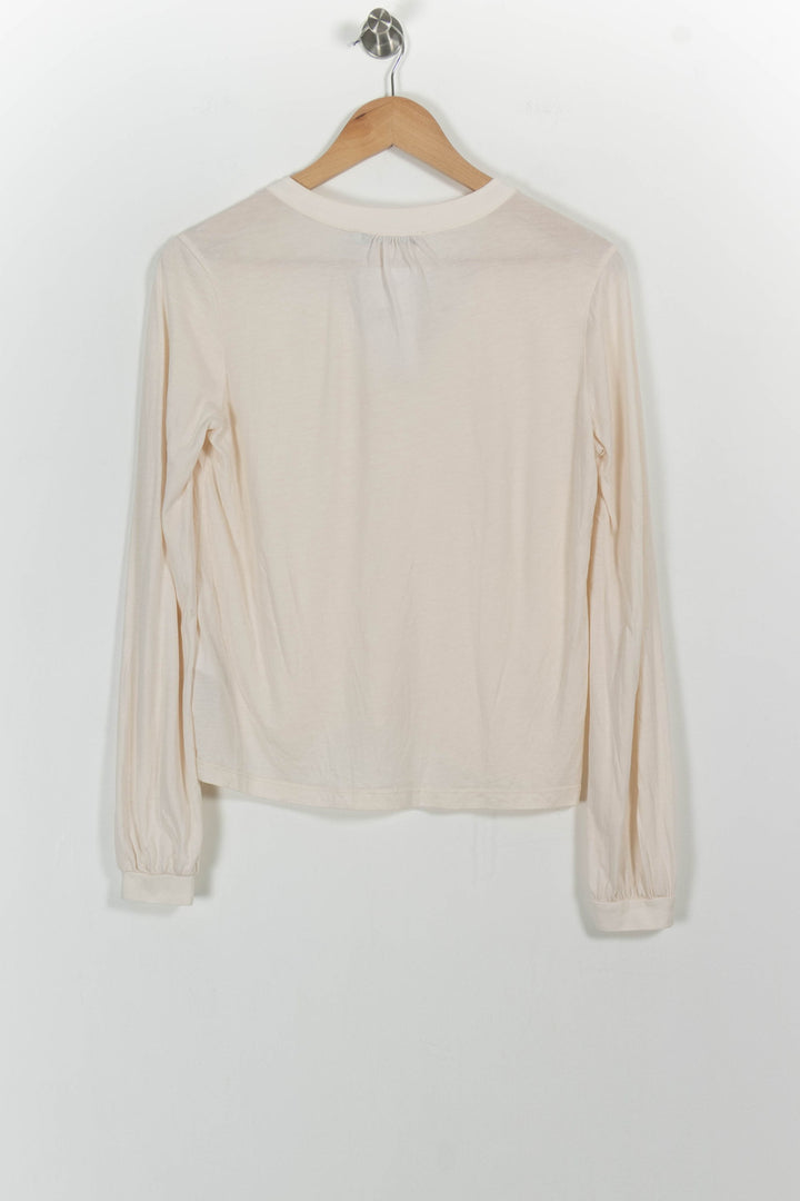 Blouse Beige - Taille XS/34 de la marque La Fée Maraboutée | PARAD102483 - Vendu par Paradigme - Image 4