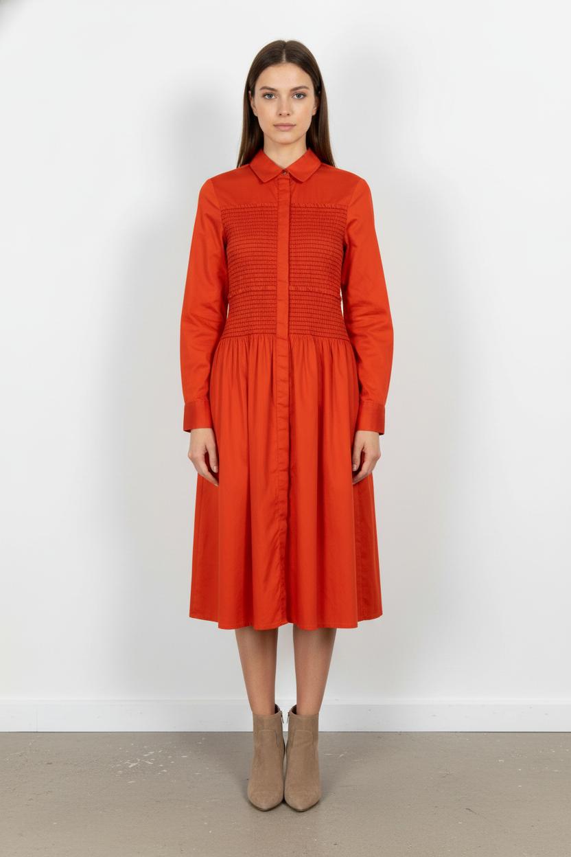 Robe Chemise Orange - Taille S/36 de la marque Maje | PARAD102484 - Vendu par Paradigme - Image 1