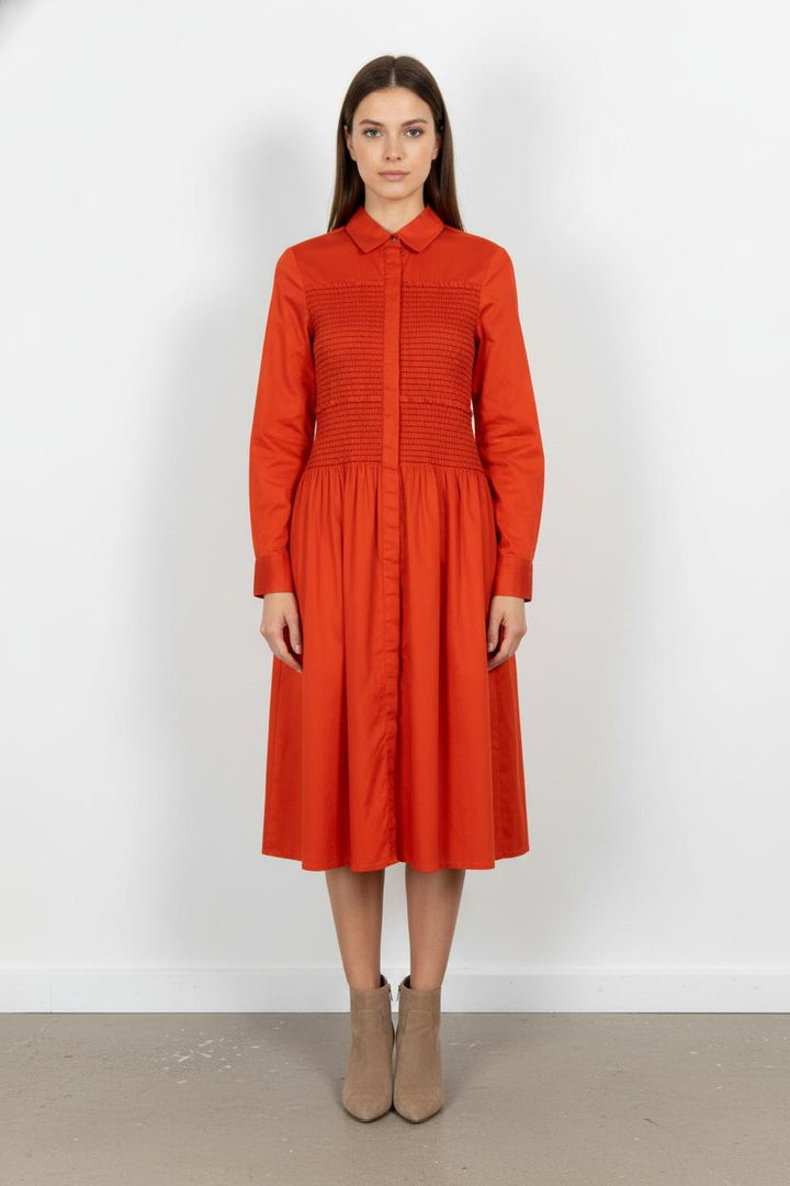 Robe Chemise Orange - Taille S/36 de la marque Maje | PARAD102484 - Vendu par Paradigme - Image 1