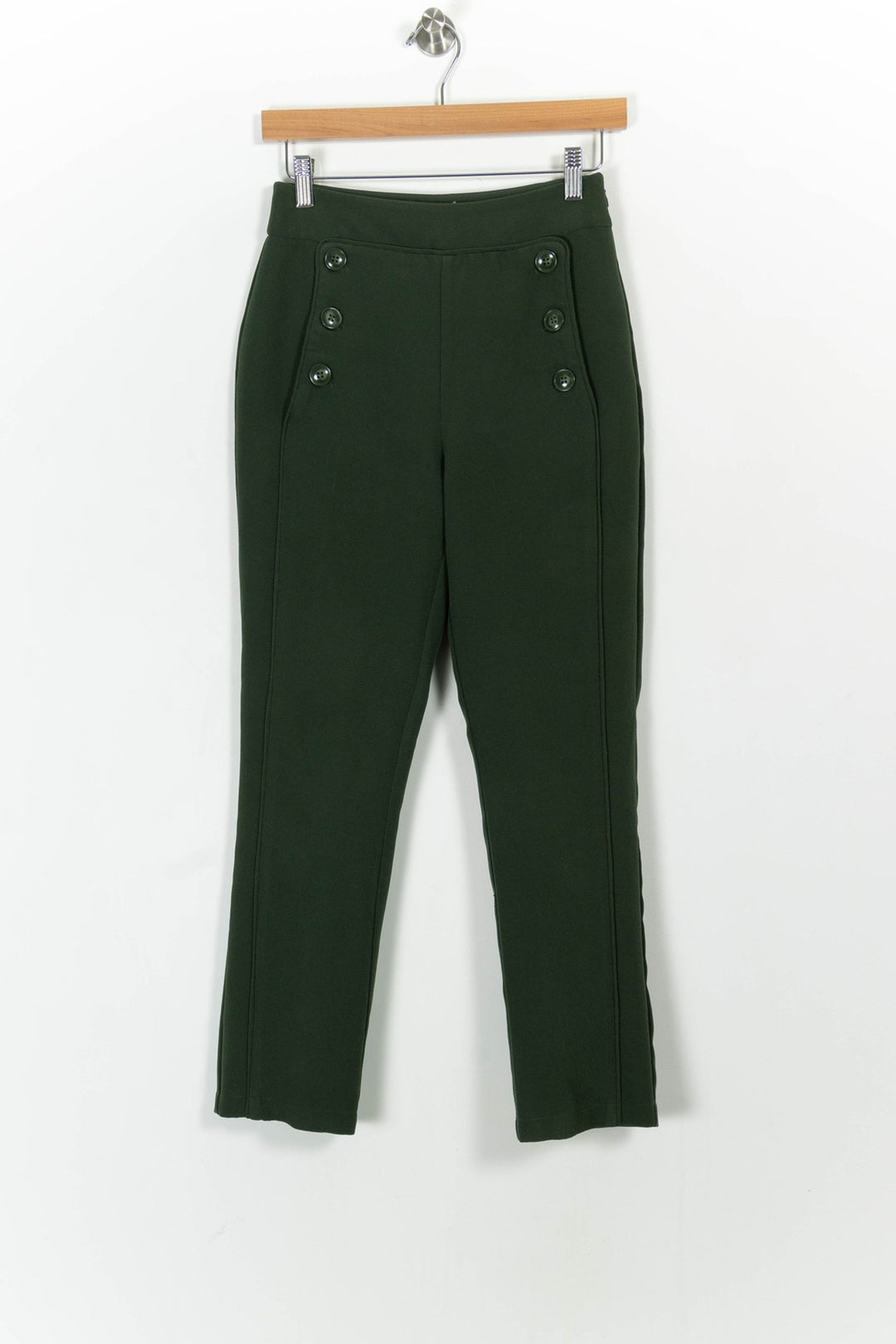 Pantalon Vert - Taille XS/34 de la marque La Redoute Collections | PARAD102486 - Vendu par Paradigme - Image 2
