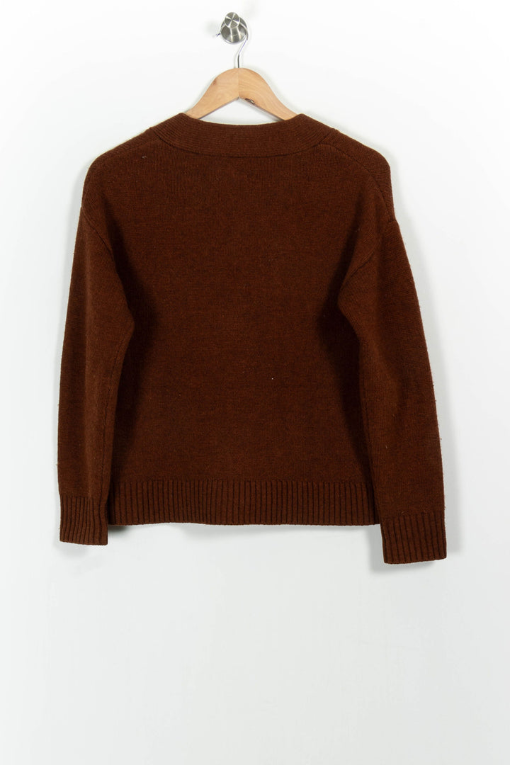 Cardigan Marron - Taille S/36 de la marque Maison 123 | PARAD102495 - Vendu par Paradigme - Image 4