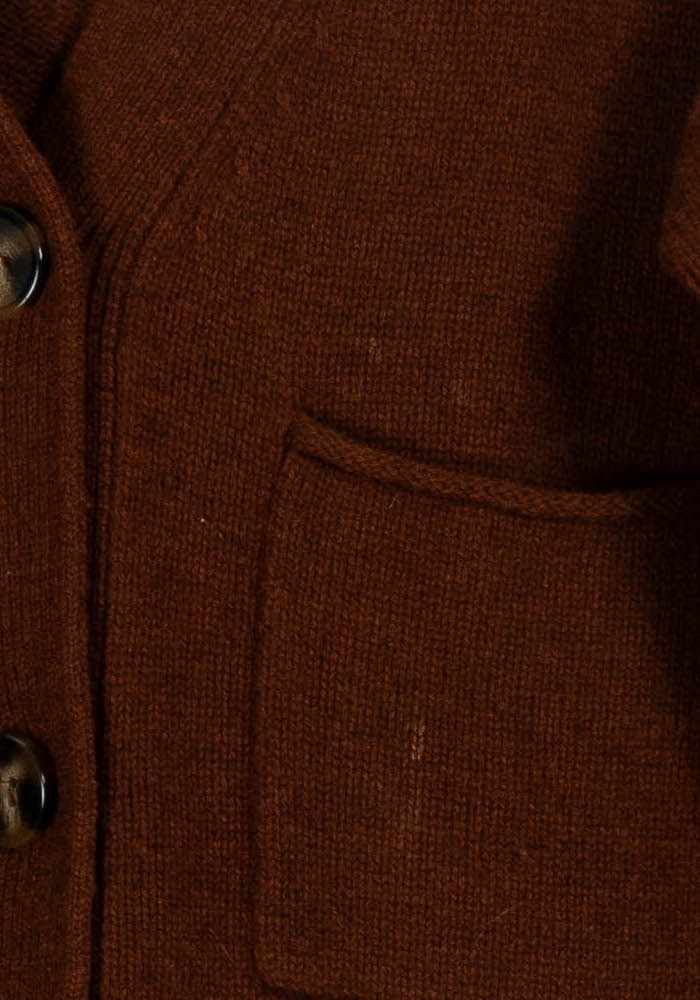 Cardigan Marron - Taille S/36 de la marque Maison 123 | PARAD102495 - Vendu par Paradigme - Image 3