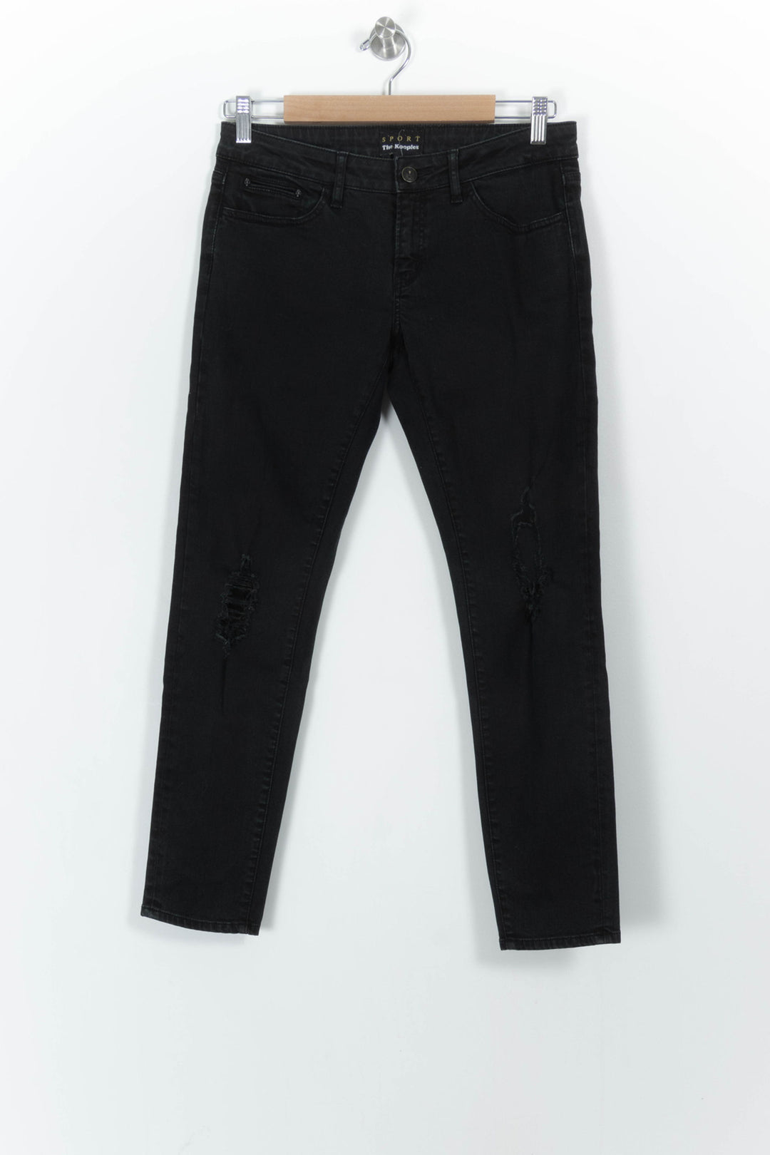 Jean Délavé Noir - Taille M/38 de la marque The Kooples - Sport | PARAD102498 - Vendu par Paradigme - Image 2