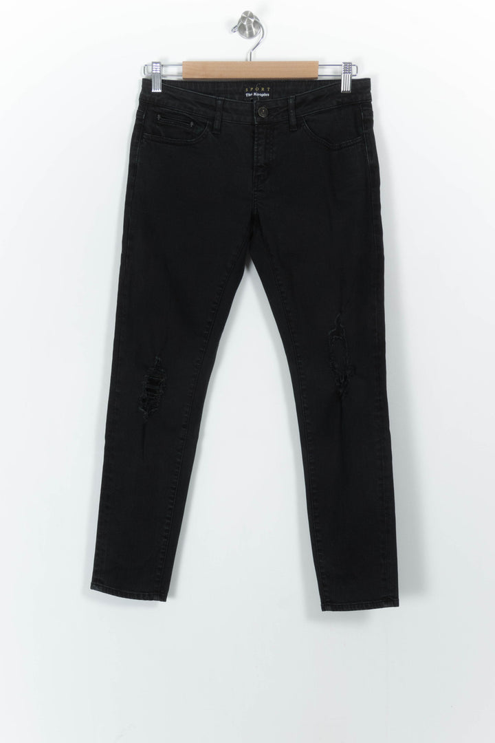 Jean Délavé Noir - Taille M/38 de la marque The Kooples - Sport | PARAD102498 - Vendu par Paradigme - Image 2