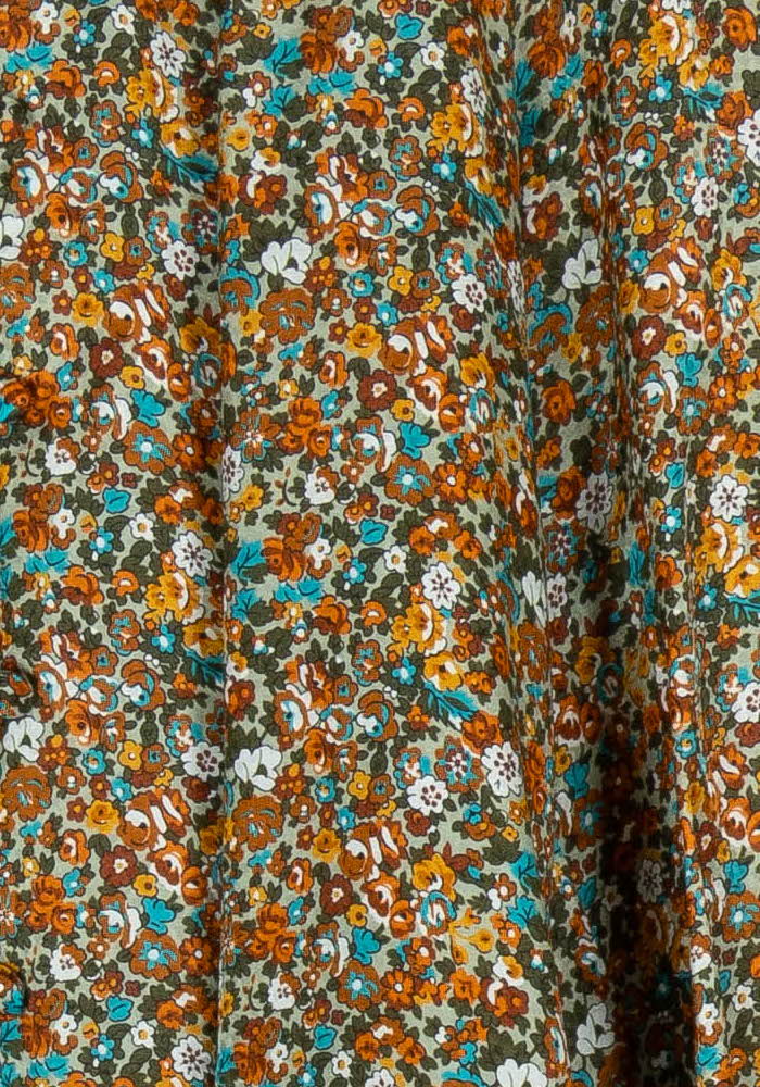 Blouse Fleurie Marron et Bleu - Taille XS/34 de la marque Paul & Joe | PARAD102501 - Vendu par Paradigme - Image 3