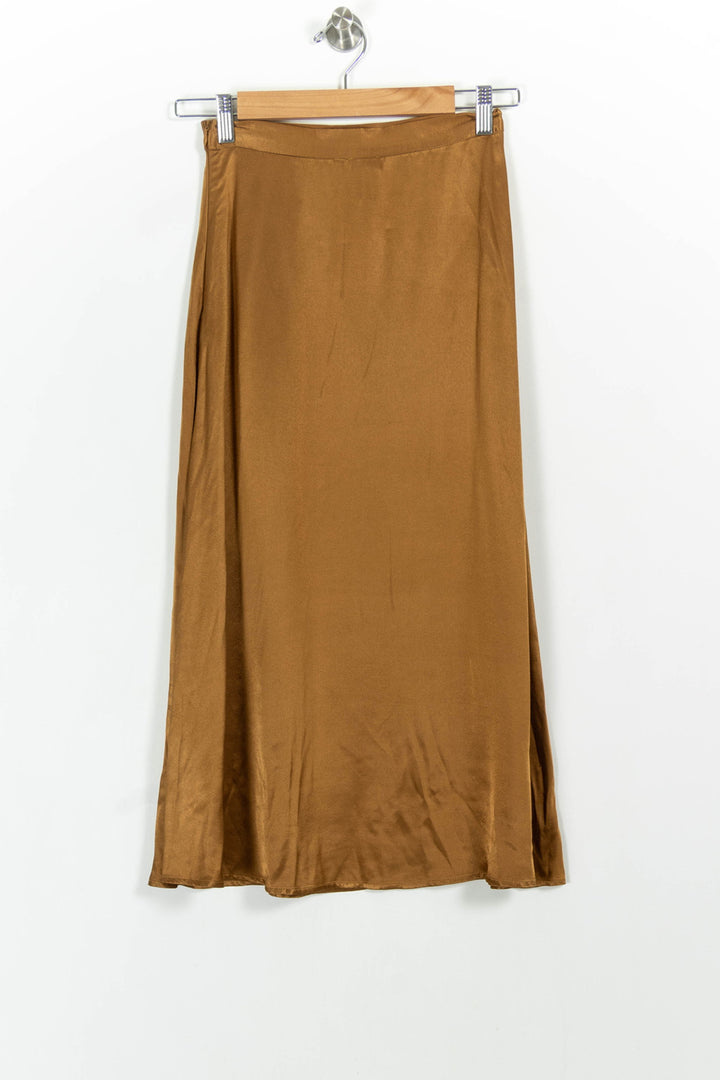 Jupe Longue Marron - Taille XS/34 de la marque Marie Sixtine | PARAD102504 - Vendu par Paradigme - Image 4